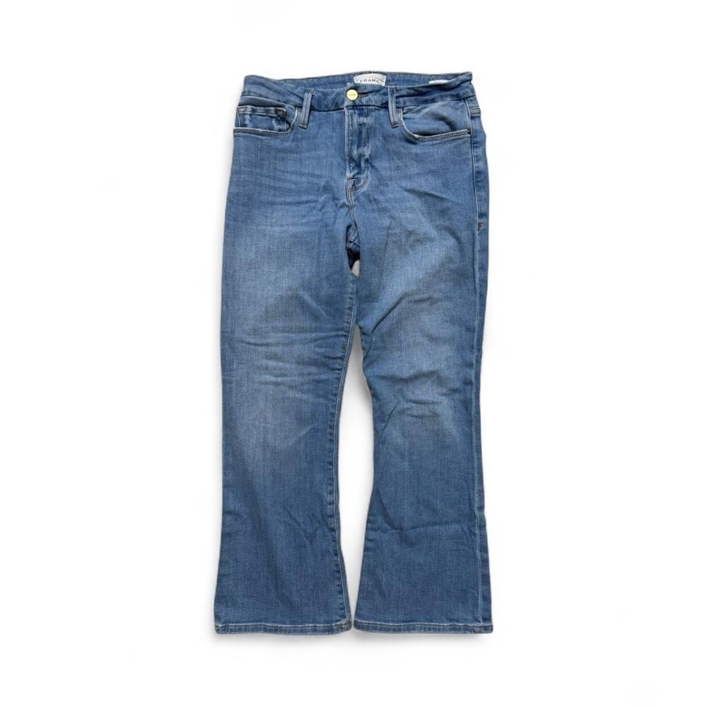 FRAME Le Crop Mini Boot Jeans Women’s Size 29 Blue Denim Stretch